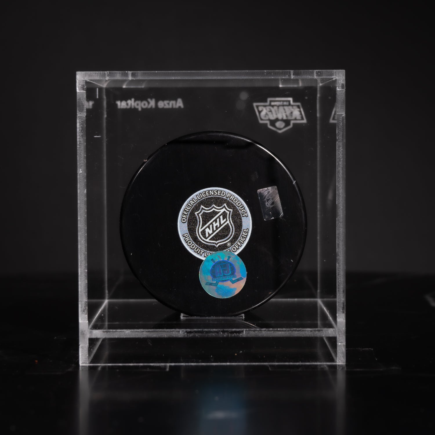 Puck Firmado Anze Kopitar - LA Kings